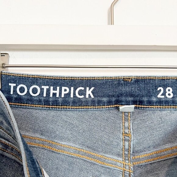 J. Crew Denim Toothpick Skinny Ankle Jeans Basic Casual Preppy Minimalist 28 - Picture 5 of 10